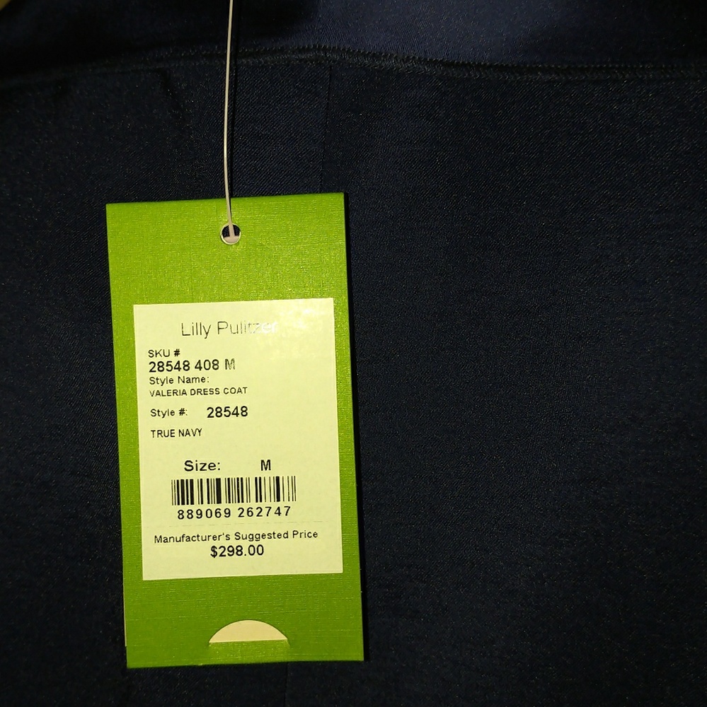 *Sold* Lilly Pulitzer Valeria Dress Coat True Navy - Picture 2 of 6